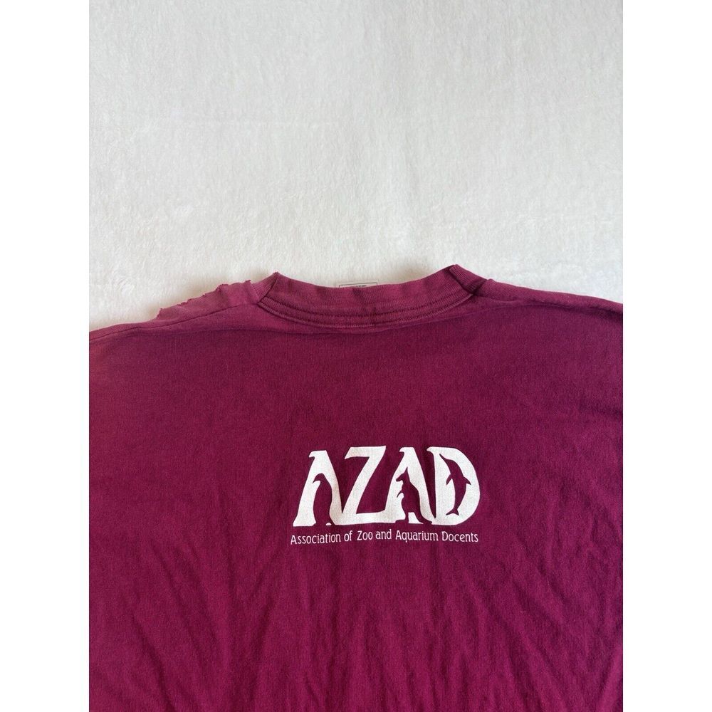 VTG Fruit of the Loom We're The Animals AZAD Short Sleeve Shirt Distressed L * - Picture 7 of 9